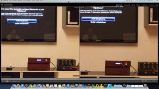 Vergleich Canon 5D Mark II mit 16-35 2.8L und Olympus OM-D mit 12-50 3.5-5.6 bei ISO 6400 - 100% Crop