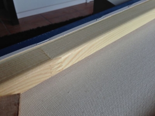 Leinwand von leinwandfoto.de im Detail : Verarbeitung des Rahmen
